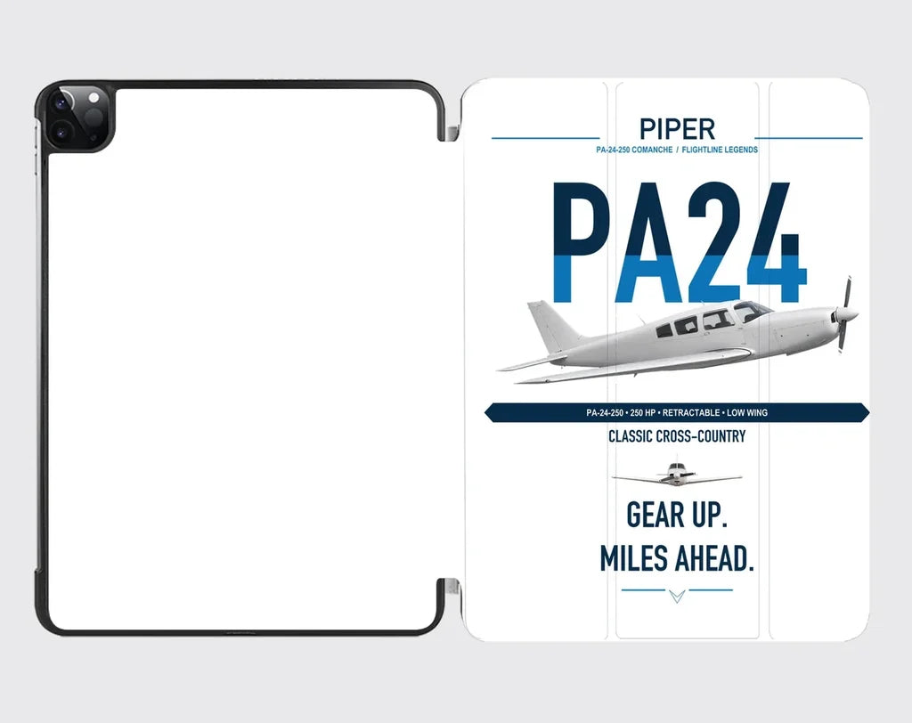 Piper PA-24-250 Comanche 250 design on white ipad tablet case