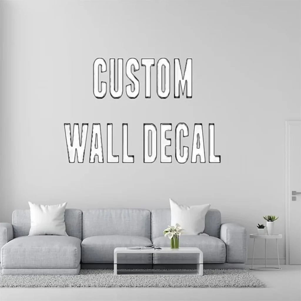Customisable YOUR CUSTOM DESIGN & IMAGE Wall Sticker - view 2