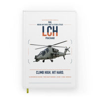 Thumbnail for HAL LCH Prachand design on white notebook