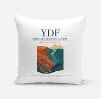 Thumbnail for Deer Lake Regional Airport (YDF) design on white pillow