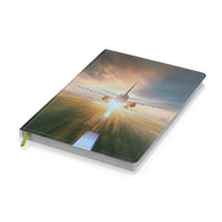 Thumbnail for Airplane Flying Over Runway Notebook - view 2