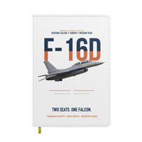 Thumbnail for F-16D Fighting Falcon Two Seats One Falcon design on white notebook