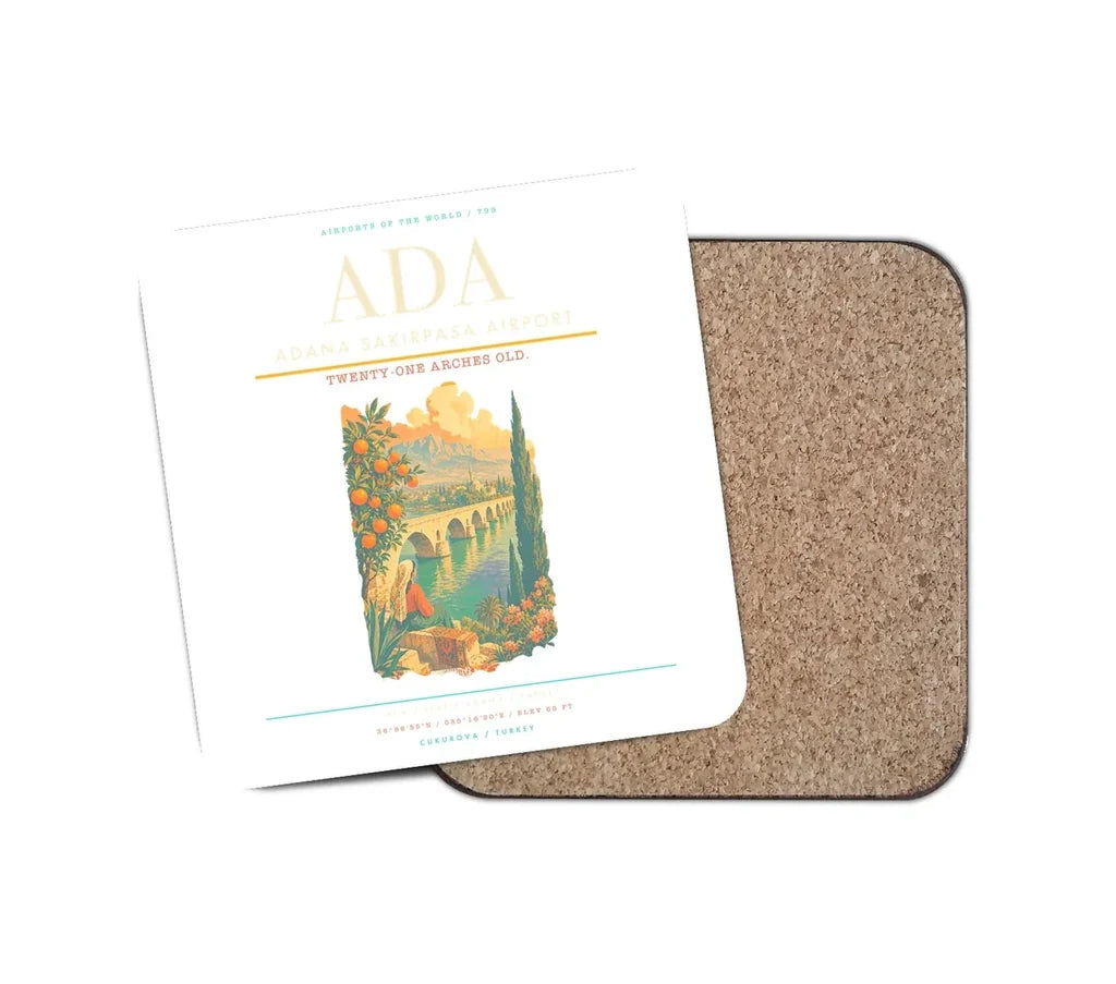 Adana Sakirpasa Airport ADA Coaster 1-Piece - White