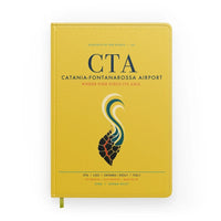 Thumbnail for Catania-Fontanarossa Airport (CTA) design on yellow notebook