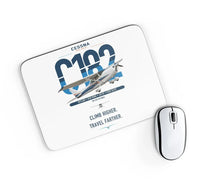 Thumbnail for Cessna 182 Skylane design on white rectangle mouse pad