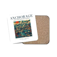 Thumbnail for ANCHORAGE - Poster - Coaster - White