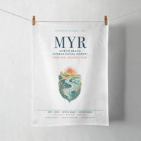 Thumbnail for Myrtle Beach International Airport (MYR) design on white towel