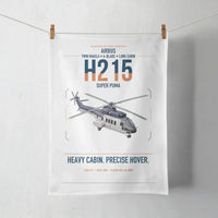 Thumbnail for Airbus H215 design on white towel