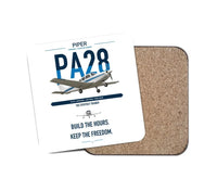 Thumbnail for Piper PA-28 Cherokee design on white 1 piece coaster