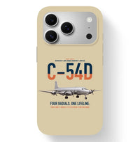 Thumbnail for C-54D Skymaster design on beige magsafe iphone case, for iPhone 17 Pro