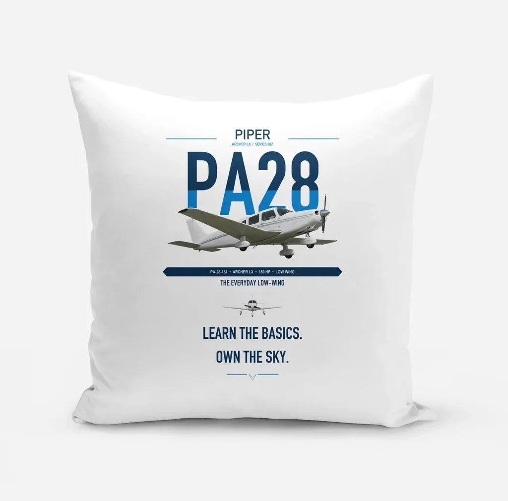Piper PA-28-181 Archer LX design on white pillow