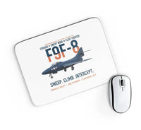 Thumbnail for F9F-8 Cougar Swept Wing Carrier Fighter design on white rectangle mouse pad