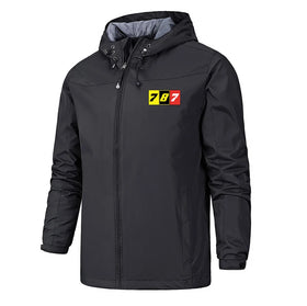 Flat Colourful 787 Rain Jackets & Windbreakers
