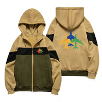 Thumbnail for Colourful 3 Airplanes Hoodie - view 2