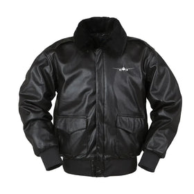 Airbus A320 Silhouette Leather Bomber Jackets