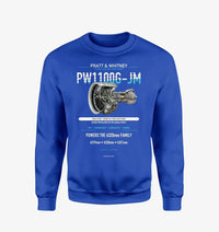 Thumbnail for PW1100G-JM design on blue sweatshirt