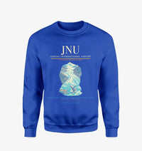 Thumbnail for Juneau International Airport (JNU) design on blue sweatshirt