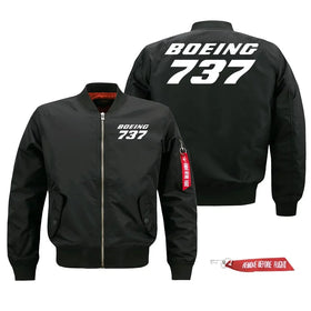 Boeing 737 Text Pilot Jackets (Customizable)
