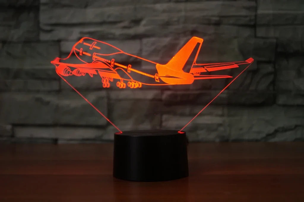 Customisable Boeing 747 3D Lamp - view 3