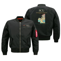 Thumbnail for Antonio Maceo Airport (SCU) design on black bomber jacket
