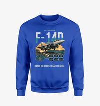 Thumbnail for F-14D Tomcat design on blue sweatshirt