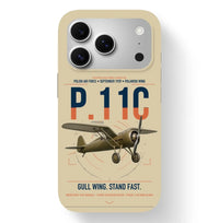 Thumbnail for PZL P.11c design on beige magsafe iphone case, for iPhone 17 Pro
