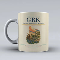 Thumbnail for Killeen Regional Airport (GRK) airport code design on beige ceramic mug
