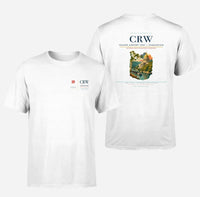 Thumbnail for Yeager Airport (CRW) design printed on white double-side t-shirt