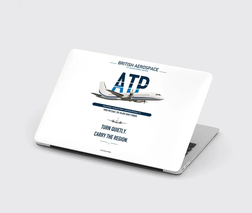British Aerospace ATP design on white MacBook case