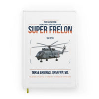 Thumbnail for Sud Aviation SA 321G Super Frelon design on white notebook