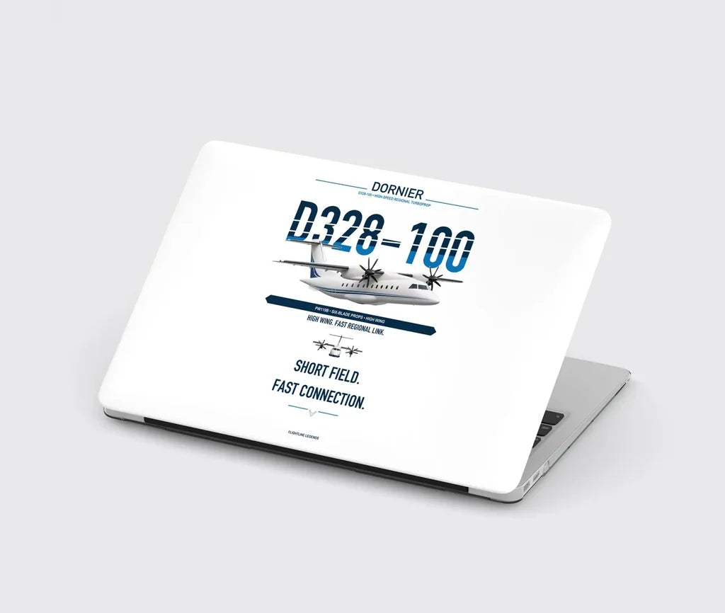 Dornier D328-100 design on white MacBook case