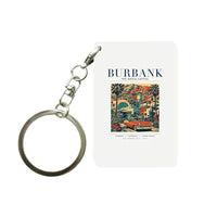Thumbnail for BURBANK - Poster - Key Chain - White