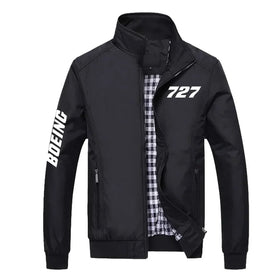 Boeing 727 Flat Text Stylish Jackets
