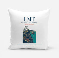 Thumbnail for Klamath Falls Airport (LMT) design on white pillow
