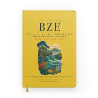 Thumbnail for Philip S. W. Goldson International Airport (BZE) design on yellow notebook