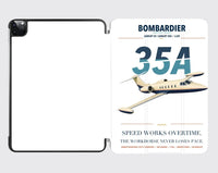 Thumbnail for Bombardier Learjet 35A design on white ipad tablet case