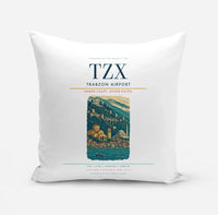 Thumbnail for Trabzon Airport (TZX) design on white pillow