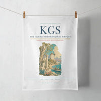 Thumbnail for Kos Island International Airport (KGS) design on white towel