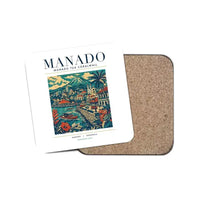 Thumbnail for MANADO - Poster - Coaster - White