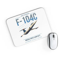Thumbnail for F-104C Starfighter design on white rectangle mouse pad