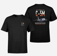 Thumbnail for C-5M Super Galaxy design on black double-side t-shirt, double-side print