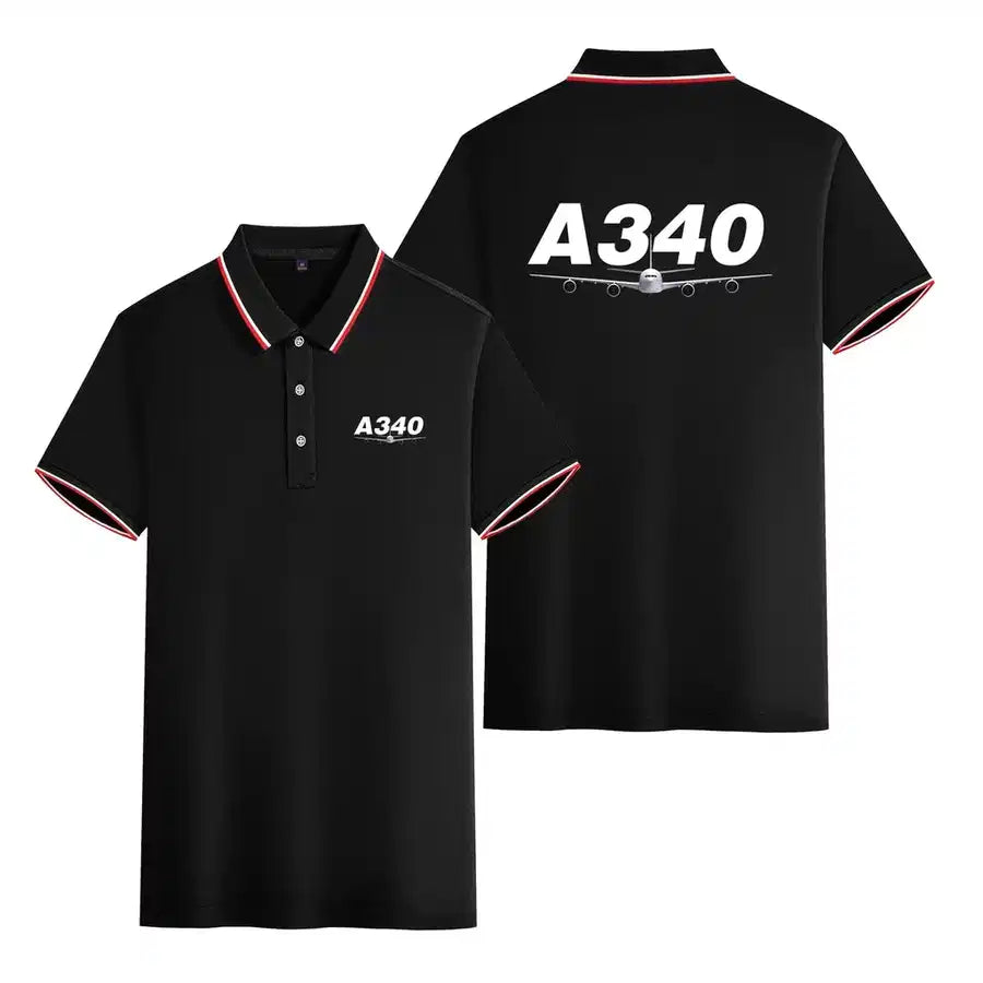 Customisable Airbus A340 Polo Shirt - view 2