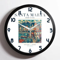 Thumbnail for SANTA MARTA - Poster - Wall Clock Framed - White