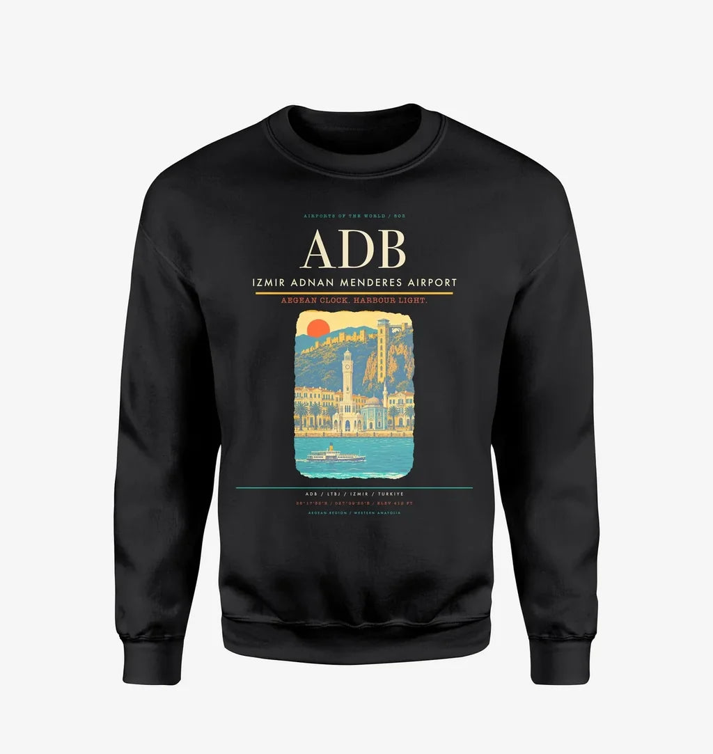 Izmir Adnan Menderes Airport ADB Sweatshirt - Black