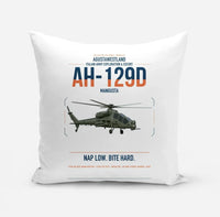 Thumbnail for AgustaWestland AH-129D Mangusta design on white pillow