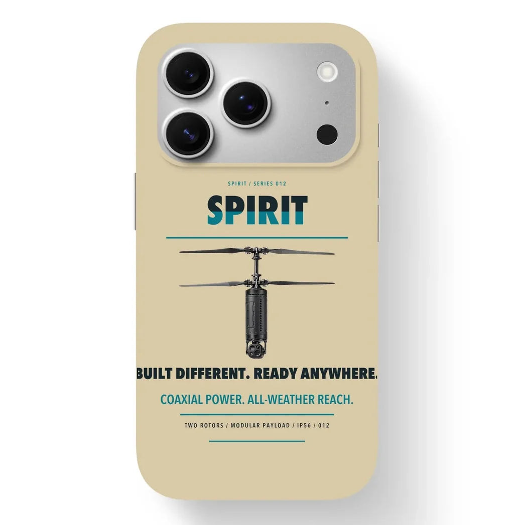 Ascent AeroSystems Spirit Case design on beige iphone case