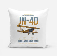 Thumbnail for Curtiss JN-4D Jenny design on white pillow