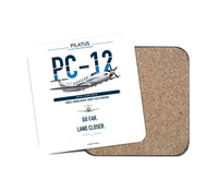 Thumbnail for Pilatus PC-12 PRO design on white 1 piece coaster