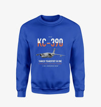 Thumbnail for Embraer KC-390 Millennium design on blue sweatshirt