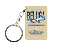 Thumbnail for Airbus BelugaXL Key Chain design on beige key chain